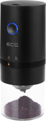 Rasnita de cafea electrica portabila ECG KM 150 Minimo, incarcare USB, 3,7 volti, 13 W, 30 g, culoare neagra