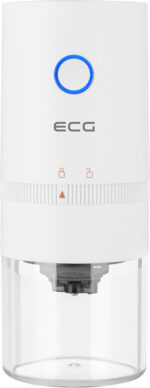 Rasnita de cafea electrica portabila ECG KM 150 Minimo, incarcare USB, 3,7 volti, 13 W, 30 g, culoare alba