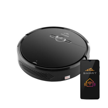 Robot aspirator si mop ETA Rondo 1244 90000 negru, Wi-Fi, baterie Li-Ion 7.4 V / 4000 mAh, 600 ml, autoincarcare, negru Robot aspirator si mop ETA Rondo 1244 90000 negru, Wi-Fi, baterie Li-Ion 7.4 V / 4000 mAh, 600 ml, autoincarcare, negru