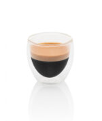 Set 2 pahare pentru espresso ETA 4181 93000, 80 ml, pereti dubli din sticla borosilicata