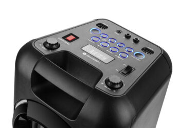 Sistem audio portabil GoGEN BPS 686, 2 X 30 W, Bluetooth, radio FM, karaoke, 2xUSB, AUX IN