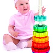 Piramida cu rotite pentru bebelusi - Fat Brain Toys