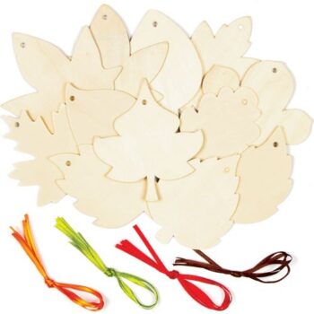 Frunze din lemn de decorat - Baker Ross