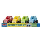 Set masinute de curse din lemn Melissa and Doug