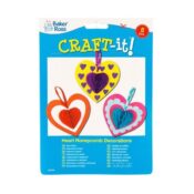 Inimioare fagure decorative  Baker Ross