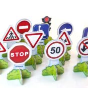 Set 12 Semne de circulatie mini - Miniland