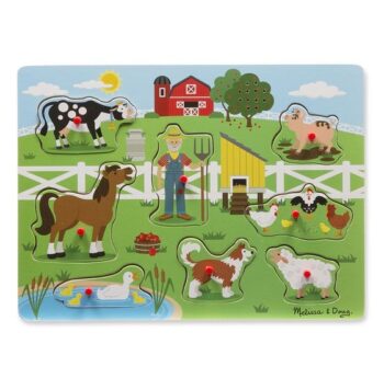 Puzzle cu sunete Old McDonald Puzzle cu sunete Old McDonald