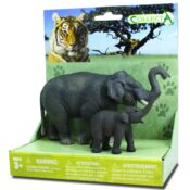 Set 2 Figurine Elefant Asiatic cu pui Collecta