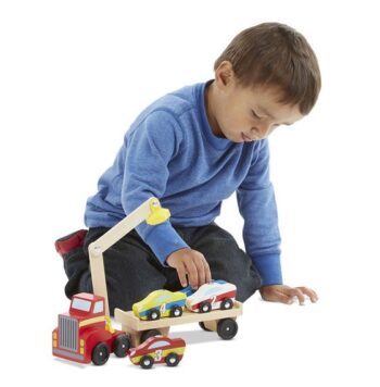 Transportor de masini cu elevator magnetic Melissa and Doug