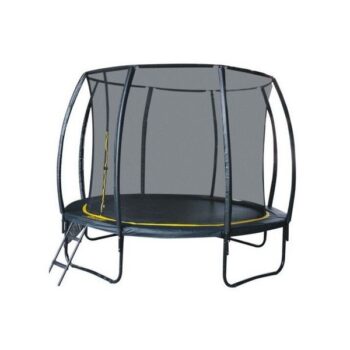 Set trambulina 366 cm cu plasa si scarita Ookee Jump Carbon Set trambulina 366 cm cu plasa si scarita Ookee Jump Carbon