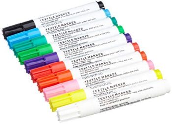 Set 10 carioci pentru textile - Beleduc