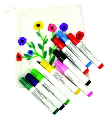 Set 10 carioci pentru textile - Beleduc