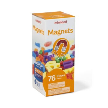 Set 66 litere mici magnetice - Miniland Set 66 litere mici magnetice - Miniland