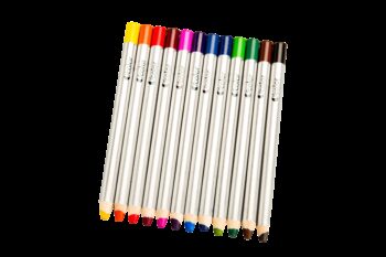 Set 12 creioane colorate cu varf gros de 8 mm pentru incepatori Set 12 creioane colorate cu varf gros de 8 mm pentru incepatori