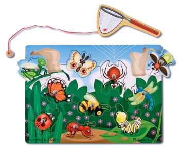 Joc din lemn magnetic Prinde insectele Melissa and Doug Joc din lemn magnetic Prinde insectele Melissa and Doug