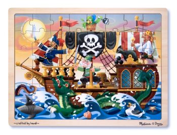 Melissa and  Doug - Puzzle lemn Aventura Piratilor