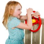 Carma spatii joaca Steering Wheel Rosu Galben KBT