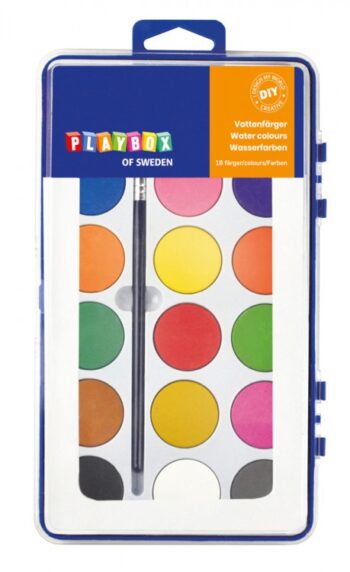 Paleta acuarele cu 18 culori si pensula Paleta acuarele cu 18 culori si pensula