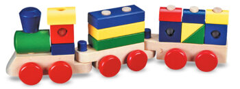 Trenulet din lemn de stivuit Melissa and Doug Trenulet din lemn de stivuit Melissa and Doug