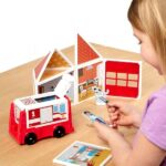 Set de joaca magnetic Statia de Pompieri- Melissa & Doug