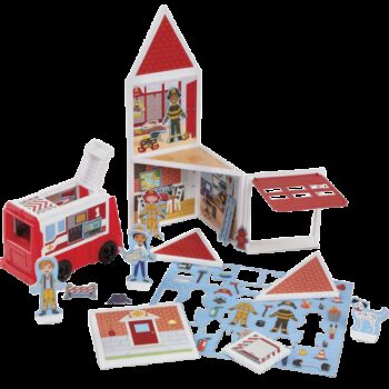 Set de joaca magnetic Statia de Pompieri- Melissa & Doug Set de joaca magnetic Statia de Pompieri- Melissa & Doug