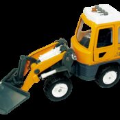 Utilaj de constructii de jucarie cu sunete si lumini, 16-18 cm, plug de zapada