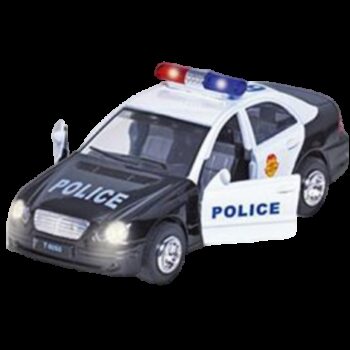 Masinuta Die Cast Cu Sunete Si Lumini, 15 Cm, Politie, Neagra Masinuta Die Cast Cu Sunete Si Lumini, 15 Cm, Politie, Neagra