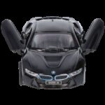 Masinuta die cast BMW i8, scara 1 la 36, 12.5 cm, neagra
