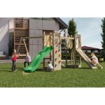 Complex joaca din lemn cu 2 turnuri si pod Maxi Exposure Fungoo