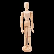 Figurina corp uman cu articulatii mobile, pe suport vertical, pentru pictura, desen