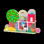 Set de joaca din lemn Acrobatii la Ferma colectia GO TOTs