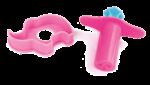 Miniset de modelaj cu 10 culori de plastilina usoara Monstruleti Roz