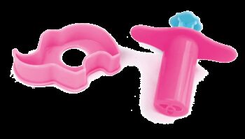 Miniset de modelaj cu 10 culori de plastilina usoara Monstruleti Roz