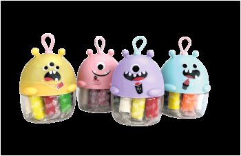 Miniset de modelaj cu 10 culori de plastilina usoara Monstruleti Bleu
