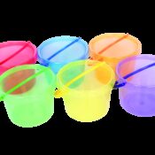 Set de 6 galetuse translucide colorate pentru activitati senzoriale