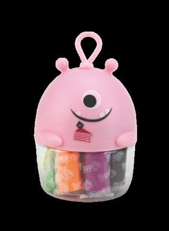 Miniset de modelaj cu 10 culori de plastilina usoara Monstruleti Roz Miniset de modelaj cu 10 culori de plastilina usoara Monstruleti Roz