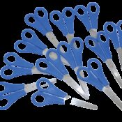 Set 12 foarfeci scolare cu lama gradata de la 0 la 5 cm