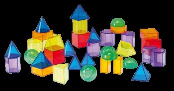 Set 36 corpuri geometrice translucide pentru tablete si mese luminoase Set 36 corpuri geometrice translucide pentru tablete si mese luminoase