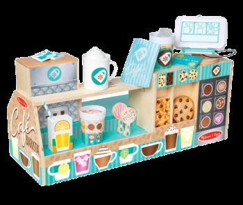Set de joaca din lemn cu accesorii Ne jucam de-a Cafeneaua - Barista