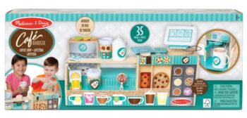 Set de joaca din lemn cu accesorii Ne jucam de-a Cafeneaua - Barista