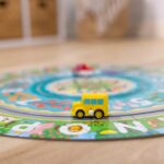 Puzzle de podea circular pentru invatarea numerelor si literelor (limba engleza) Tarmul marii