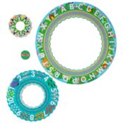 Puzzle de podea circular pentru invatarea numerelor si literelor (limba engleza) Tarmul marii