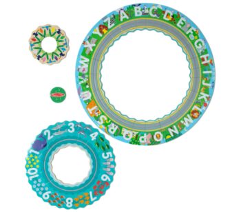 Puzzle de podea circular pentru invatarea numerelor si literelor (limba engleza) Tarmul marii
