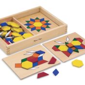 Sabloane si forme geometrice din lemn Melissa and Doug