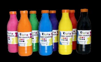 Set 8 x 1000 ml Guasa lavabila pictura, potrivita pentru copii mici, incepand de la 2 ani Set 8 x 1000 ml Guasa lavabila pictura, potrivita pentru copii mici, incepand de la 2 ani