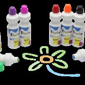 Set 8 culori x 75 ml guasa cu buretel