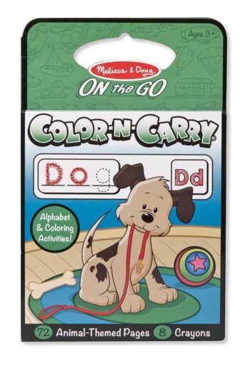 Carnet de colorat pentru calatorie Animale Litere si cuvinte Melissa and Doug Carnet de colorat pentru calatorie Animale Litere si cuvinte Melissa and Doug
