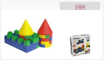 Joc de constructii Kim Bloc Circular Miniland 160 buc