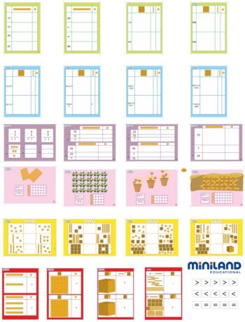 Joc educativ Baza 10 Set 121 piese la cutie  Miniland