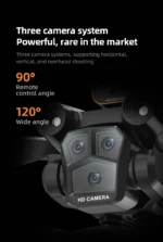 Noul M4 RC Drone 4K Professional cu unghi larg Triple HD Camera HD Helicopter RC pliabil WIFI FPV Înălțime Stabil - M4Pro-Triple4K-Bag